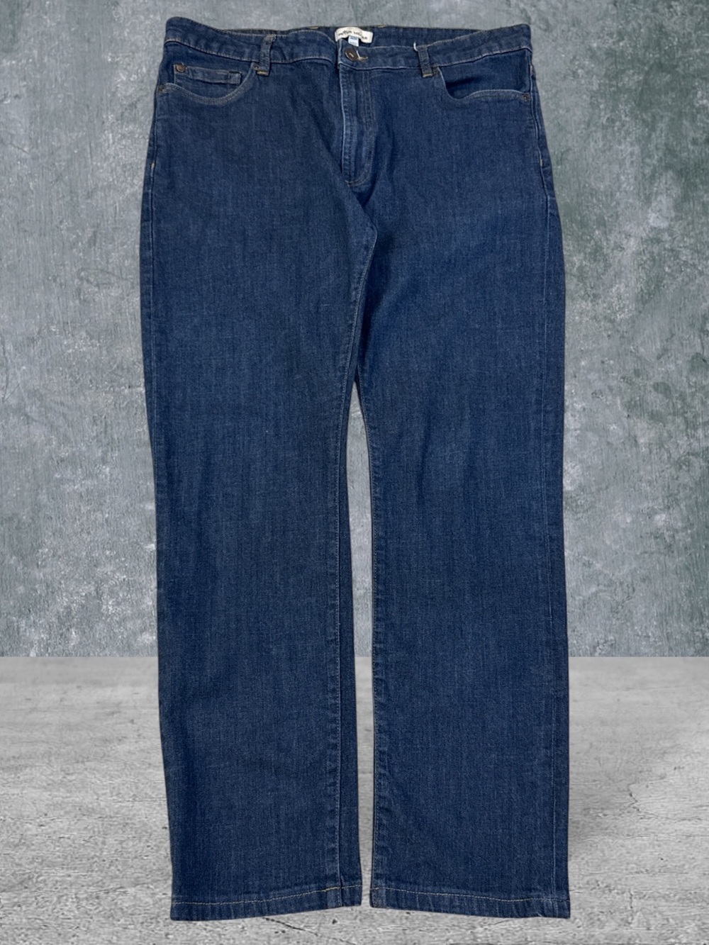 Peter Millar Men's Dark Blue Denim Straight Leg Jeans 36x34